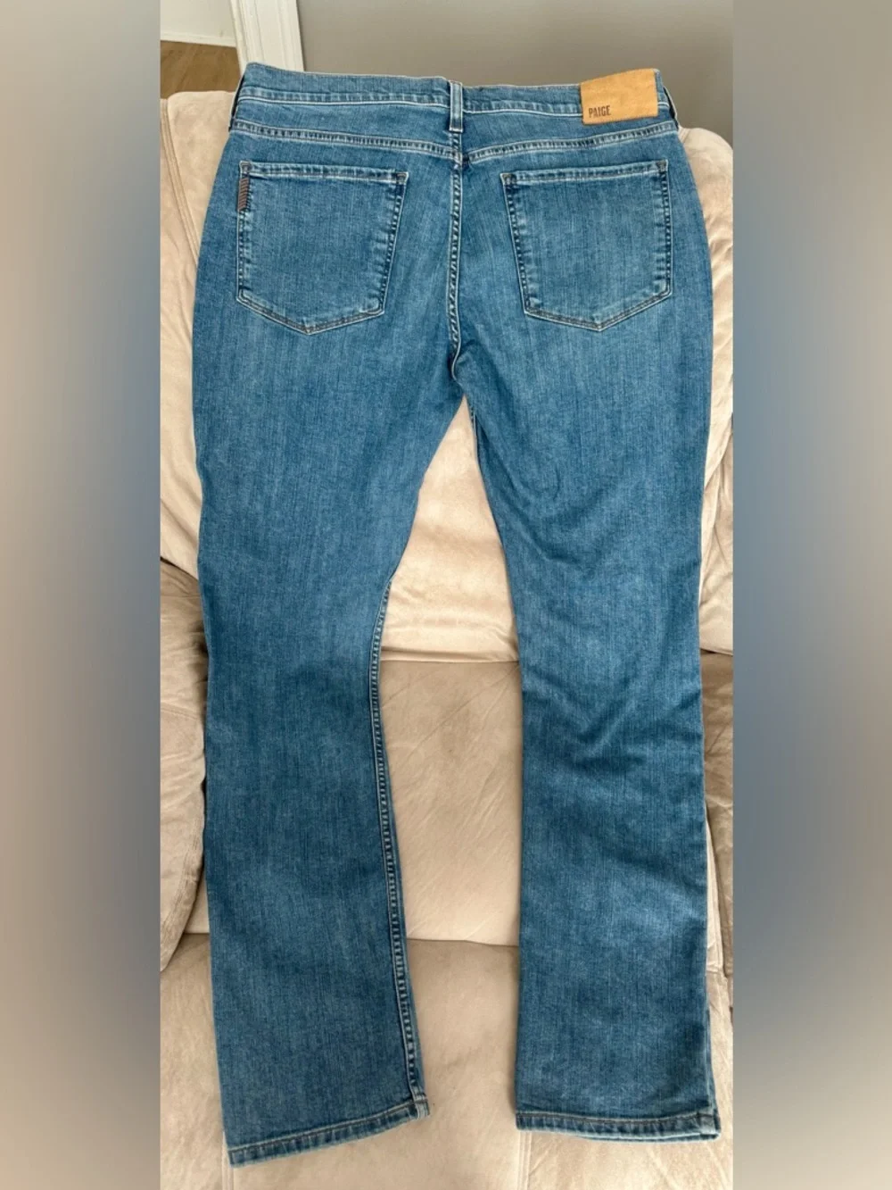 PAIGE Lennox Jeans‎ Mens 33 Slim Fit Derrik Blue Stretch Denim